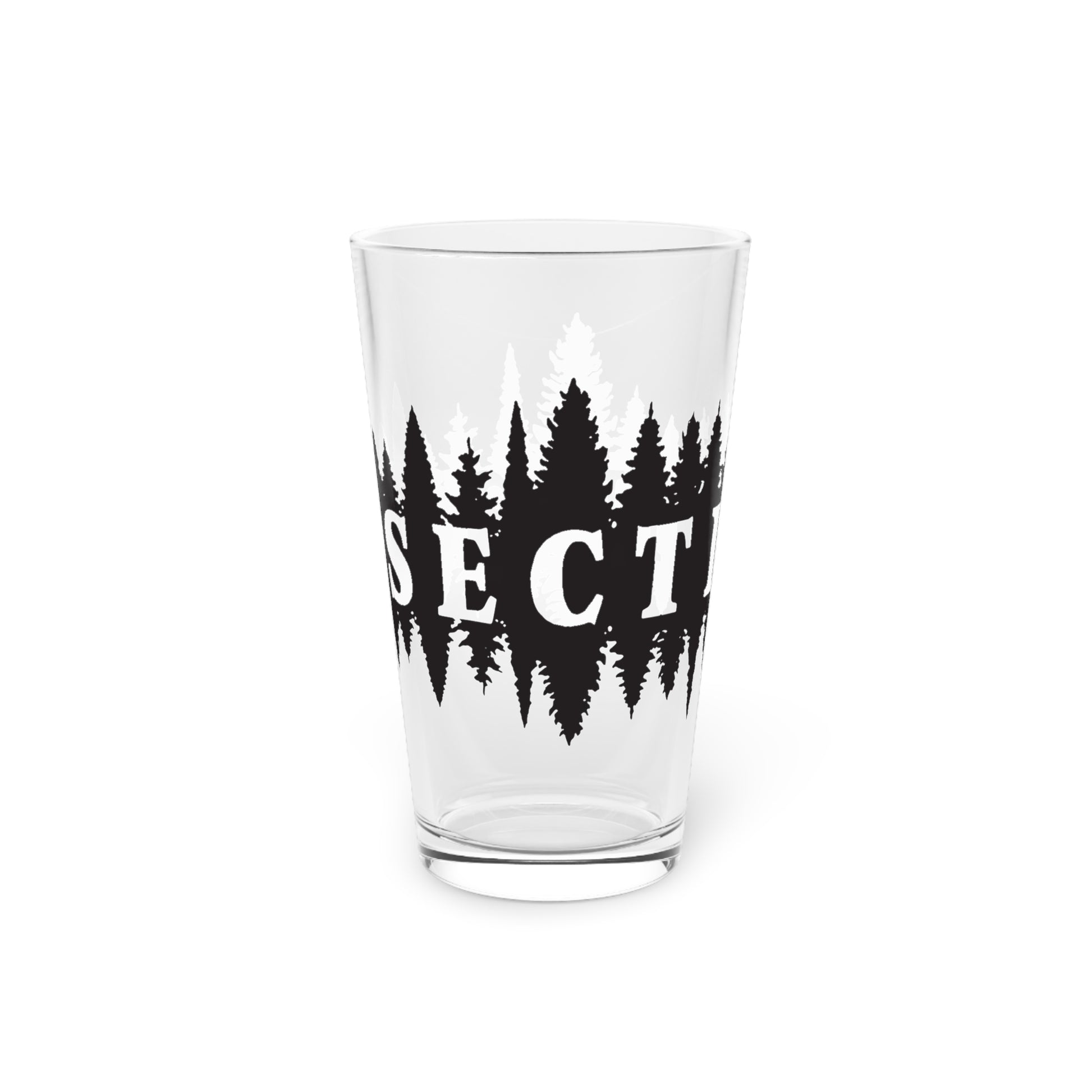 Rustic Forest Pint Glass, 16oz - You will need a drink when you get to your destination.