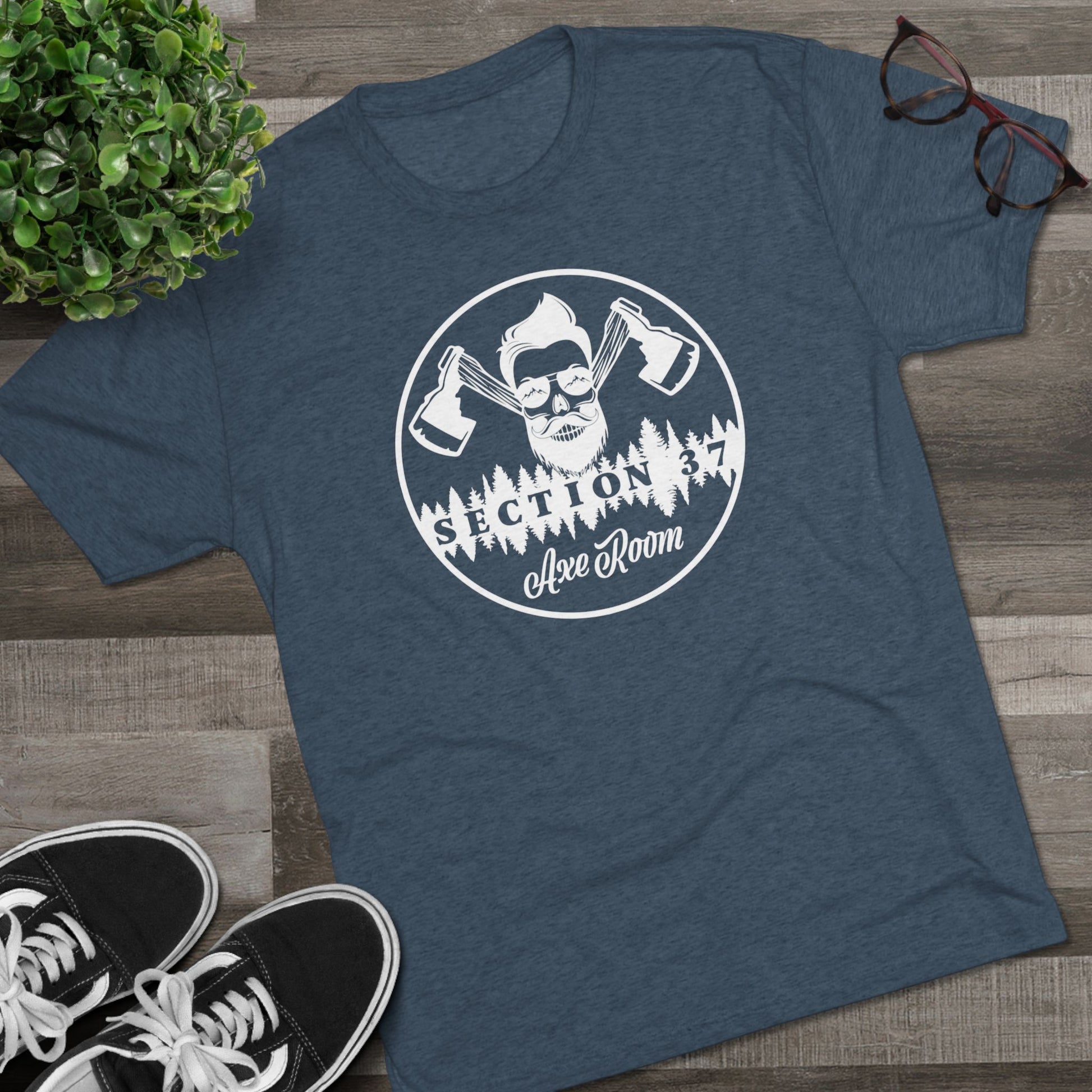 Section 37 Axe Room Unisex Tri-Blend Crew Tee - For all axe lovers!